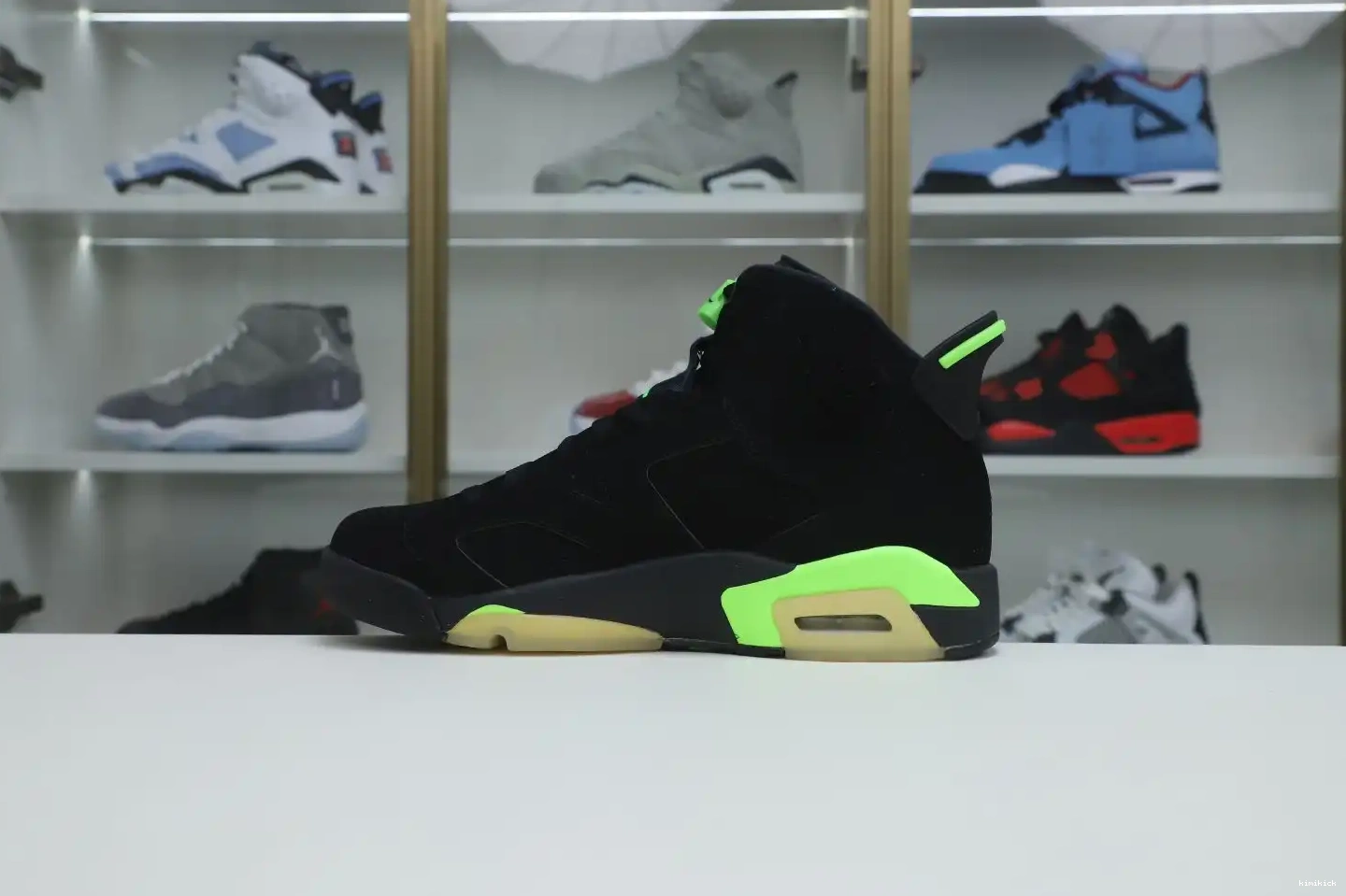 6 RETRO JORDAN GREEN' Kimikick AIR 'ELECTRIC 0619